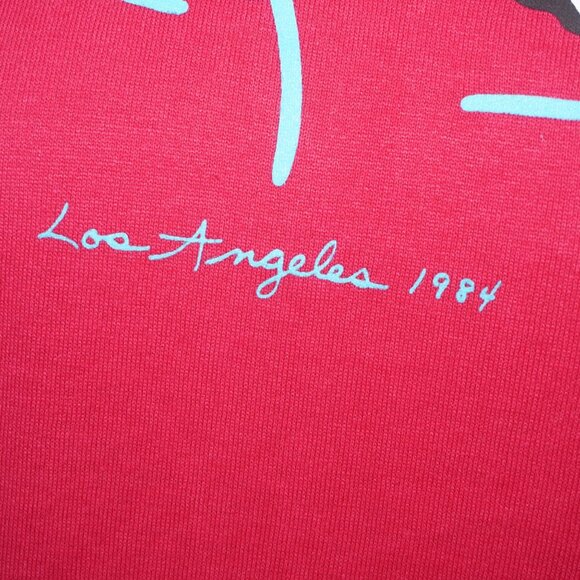 Vintage 80s Los Angeles Olympic Panda Bear Shirt - Picture 2 of 9